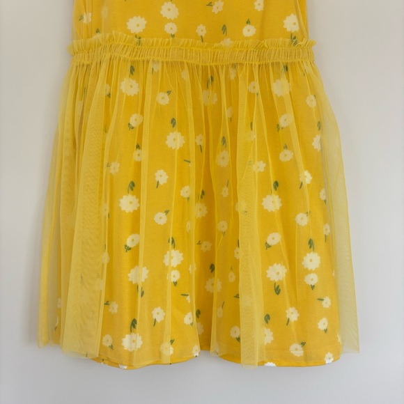 Hanna Andersson Yellow Floral Tulle Dress 5 - Picture 3 of 8
